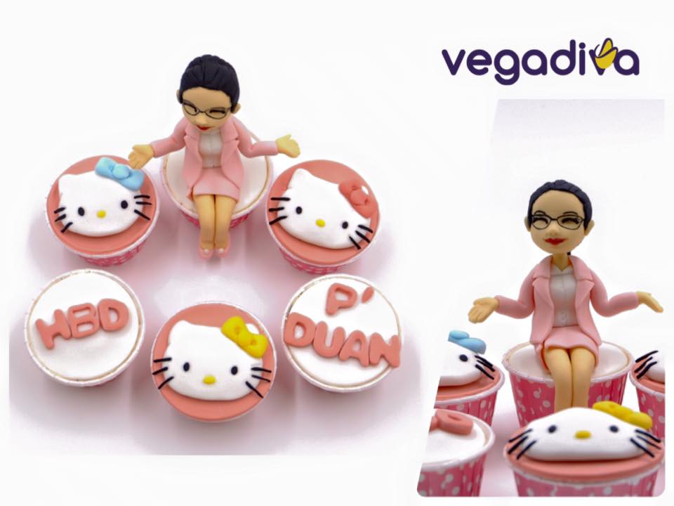 คัพเค้ก3มิติ Hello Kitty