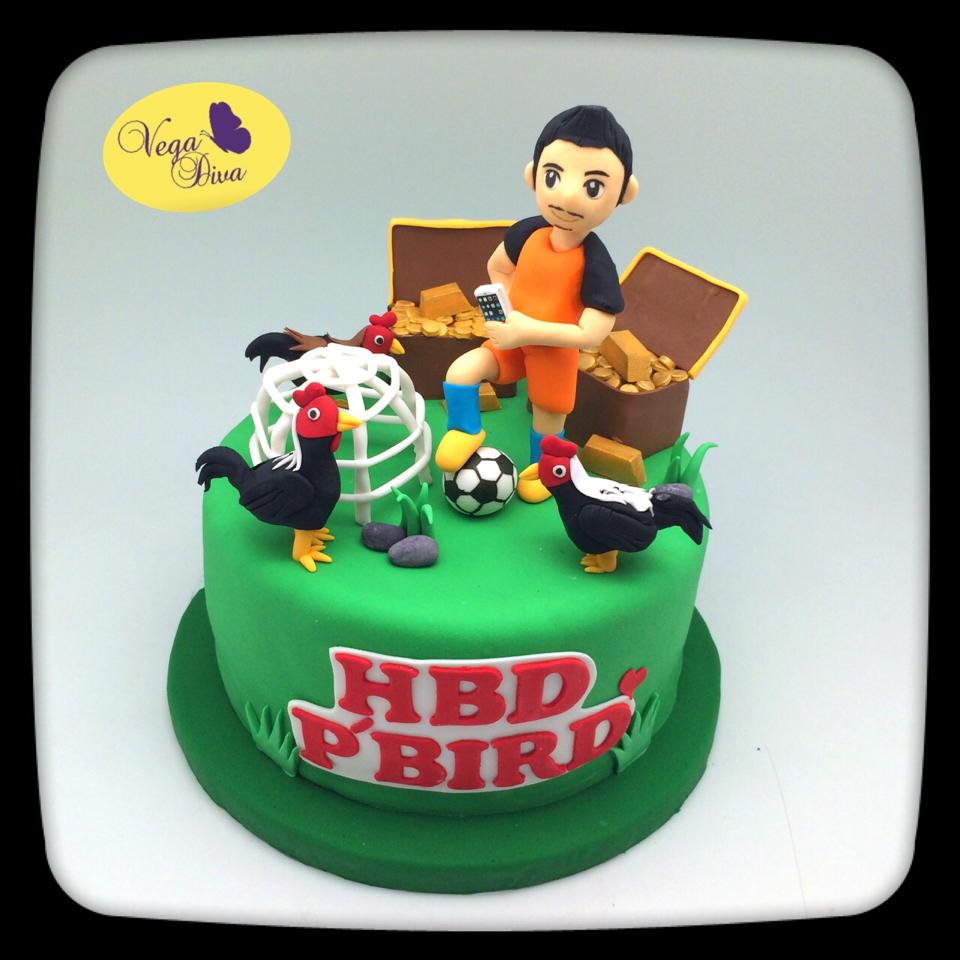 เค้กวันเกิดแชมป์ไก่ชน