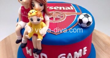 เค้กวันเกิด 3 มิติ Soccer Fan สำหรับคอบอล