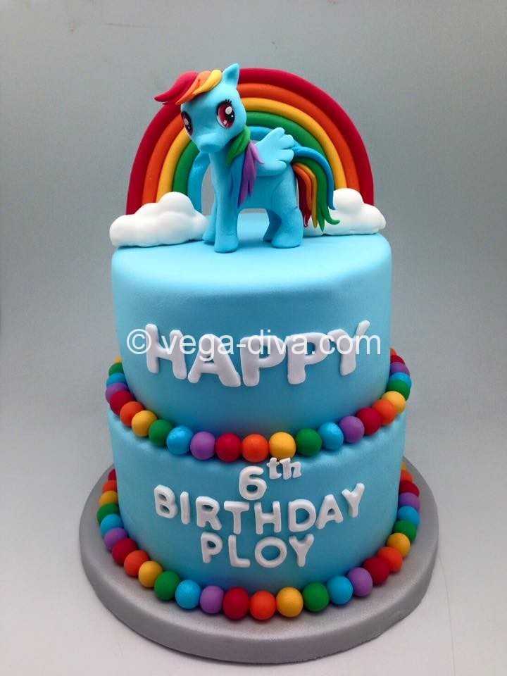 เค้ก3 มิติ Little Pony แสนน่ารักสำหรับสาวน้อย
