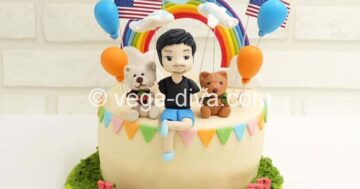 เค้กวันเกิดผู้ชาย ก็ฟรุ้งฟริ้งได้ น่ารัก เอาใจเพื่อนไปแบบเต็ม ๆ