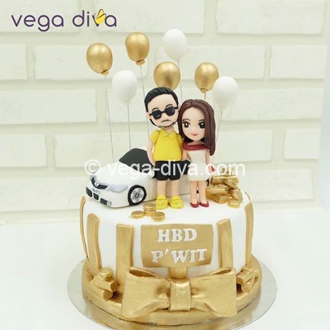 เค้กวันเกิดสามมิติ ร่ำรวยอู้ฟู่