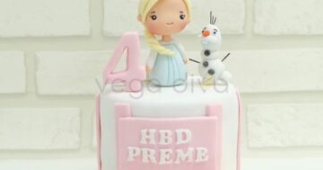 เค้ก3มิติสุดน่ารัก จากการ์ตูนดัง Frozen