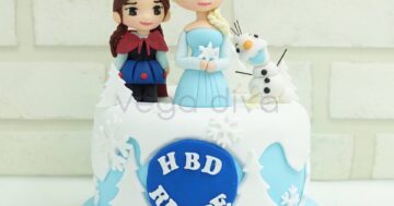 เค้กปั้นน้ำตาล การ์ตูนดัง Frozen สร้างความประทับใจและรอยยิ้ม