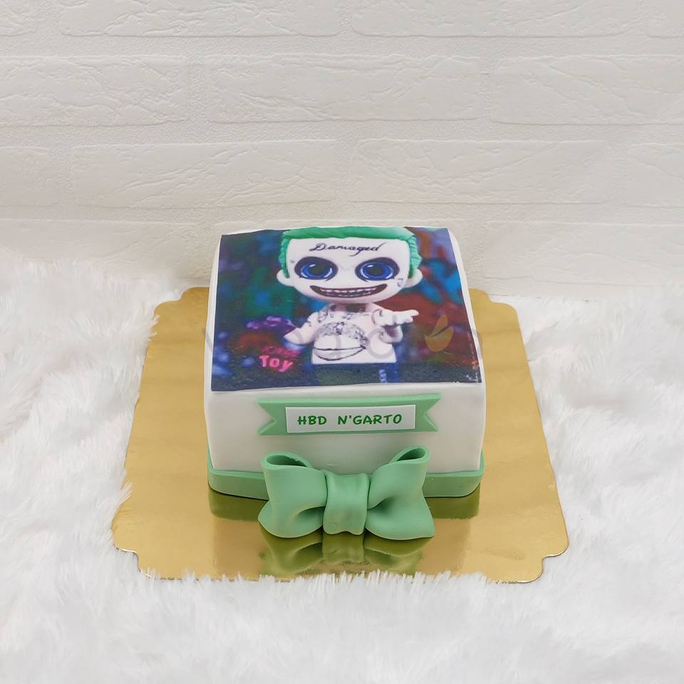 เค้กรูปภาพ ดาวร้าย โจ๊กเกอร์ ของขวัญสุดพิเศษแสนอร่อยที่ไม่เหมือนใคร