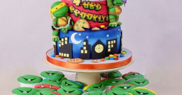 เค้กปั้นน้ำตาล ขบวนการเต่านินจา การ์ตูนในตำนานขวัญใจเด็ก ๆ