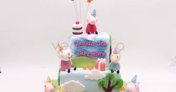 เค้กปั้นน้ำตาล Peppa Pig และผองเพื่อน เค้กเซอร์ไพรส์วันเกิดสำหรับลูกน้อยที่แสนประทับใจ