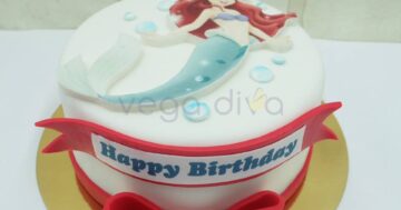 เค้กรูปภาพ The Little Mermaid เงือกน้อยน่ารัก ของขวัญสุดพิเศษถูกใจแน่นอน