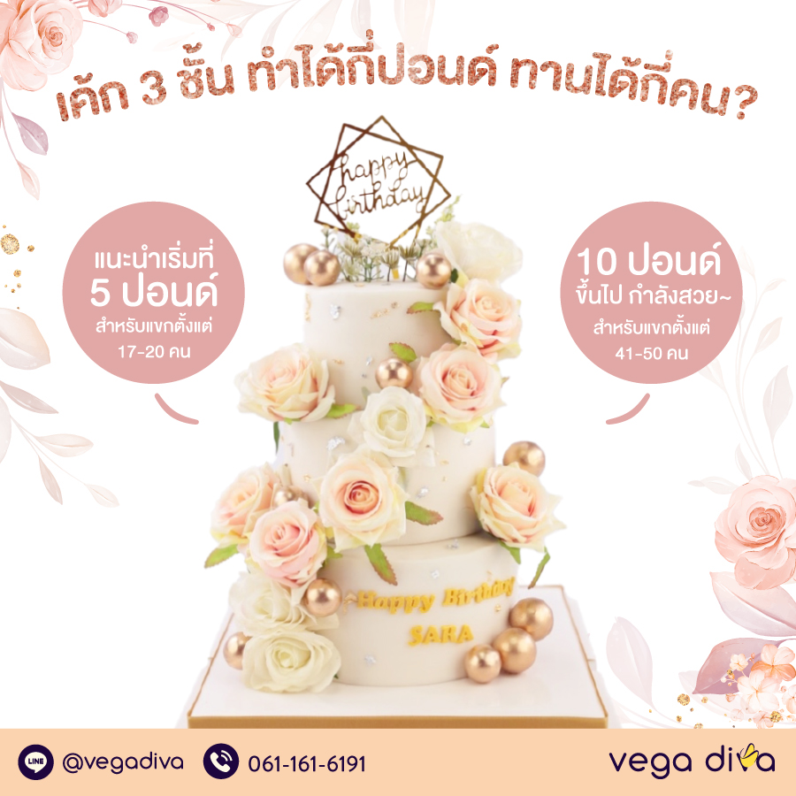 เค้ก 3 ชั้น